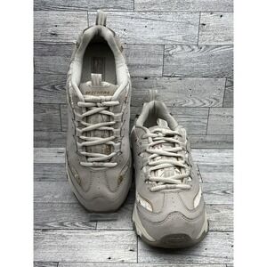 Skechers D'Lites Shoes Womens Size 9 Leather Lace Up SN 11438 Casual Walking